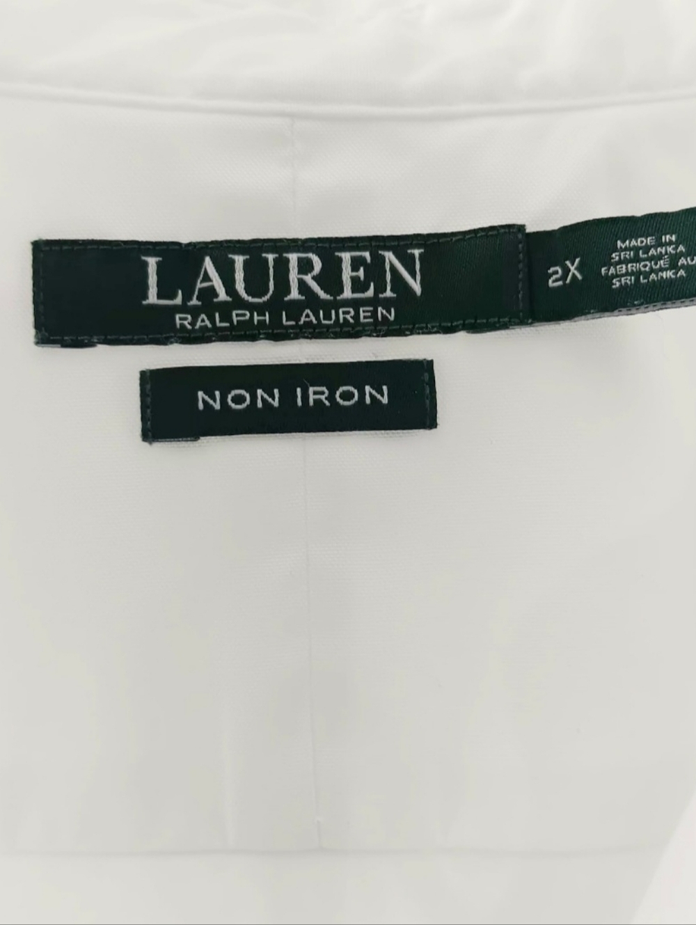 LAUREN Ralph Lauren Women's White Cotton Shirt Long Sleeve Button Down‎ Blouse - Picture 5 of 7